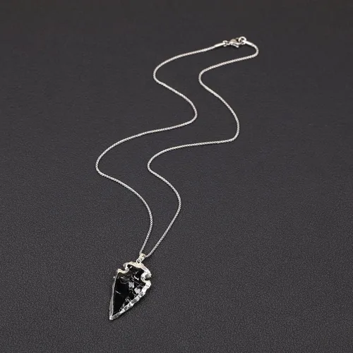 Miniatura 6 de COAI Arrowhead Raw Stone Colgante Collares para Parejas