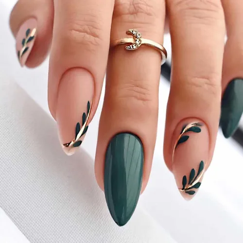 Miniatura 15 de RikView uñas postizas de punta francesa de longitud media, uñas negras adhesivas, uñas cuadradas naturales para mujeres