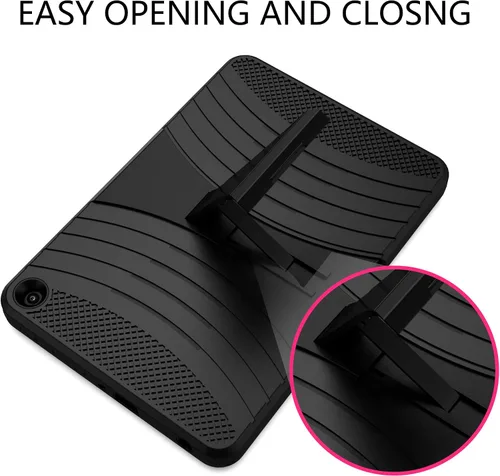Miniatura 3 de EpicGadget Funda híbrida resistente para Amazon Fire HD 8 / Fire HD 8 Plus (12ª generación, lanzada en 2022) con función atril + 1 protector