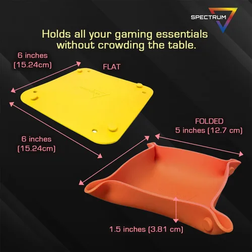 Miniatura 3 de BCW Spectrum Bit Bandejas – 6 bandejas plegables de silicona para almacenamiento de juegos de mesa