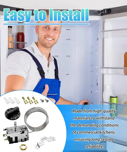 Miniatura 4 de 800366 Kit de control de temperatura para refrigeradores y congeladores comerciales verdaderos reemplazar 077B6806, 077B7172, 988282 Termostato
