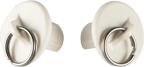 Miniatura 7 de Kit elástico, Lihopefe, soporte inalámbrico, accesorios de repuesto Coolaroo (2 pares de tapas de extremo Niza, beige)