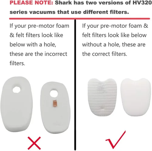 Miniatura 2 de Dttery Paquete de 6 Filtros para Aspiradora Shark Rocket DeluxePro Zero-M HV343AMZ, HV345, HV320, HV321, HV322, ZS350, ZS351, ZS352, Pieza