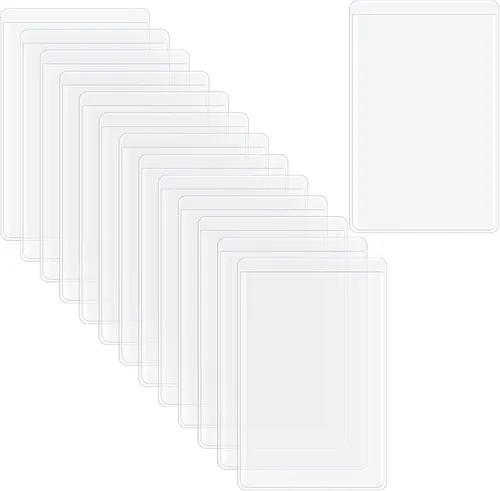 Miniatura 10 de Paquete de 30 fundas transparentes para tarjetero, impermeables, con apertura lateral, fundas protectoras de PVC suave para tarjetas de crédito