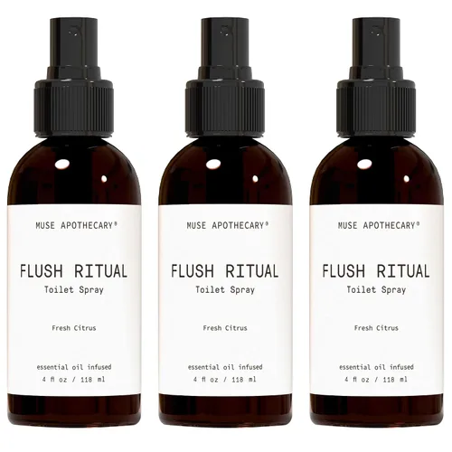 Miniatura 23 de Muse Apothecary Flush Ritual - Aerosol para inodoro aromático y refrescante, usar antes de ir, 2 onzas, infundido con aceites esenciales naturales