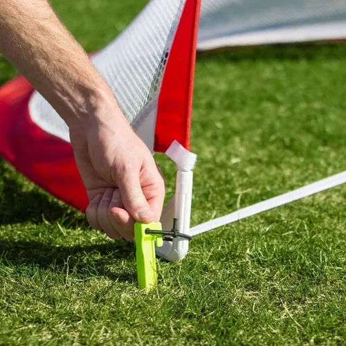 Miniatura 9 de GoSports Porterías de fútbol portátiles desplegables para patio trasero – Niños y adultos – Juego de dos redes con conos de entrenamiento