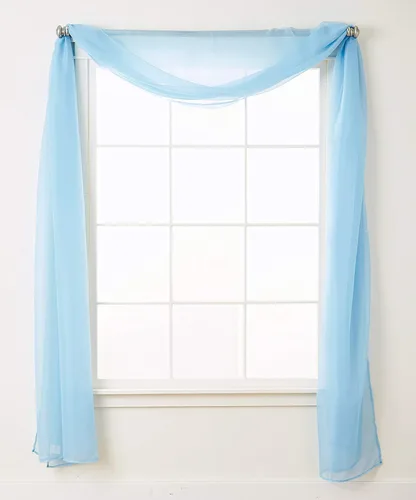 Miniatura 46 de Elegant Comfort - Cortinas transparentes de lujo con bolsillo para barra para cocina, dormitorio y sala de estar, Microfibra, Beige