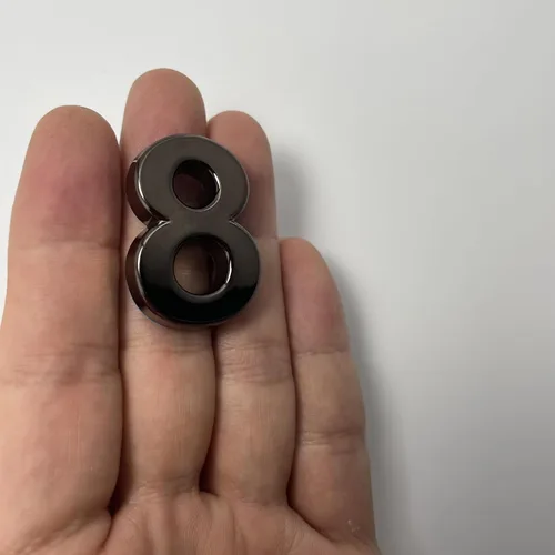 Miniatura 2 de HopeWan - Mini buzón de números de 1.5 pulgadas, número de puerta autoadhesivo, calcomanías pequeñas para decoración de manualidades.