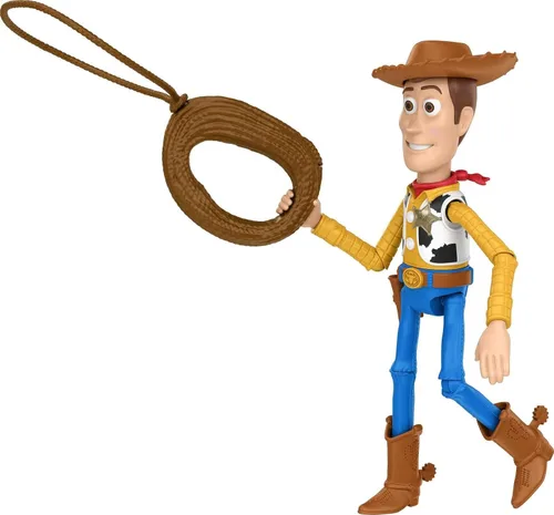 Miniatura 3 de Mattel Disney Pixar Toy Story Juguetes, Figura de Acción Woody Lanzando Lazo, Regalos Coleccionables para Niños