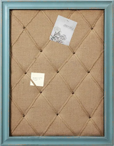 Miniatura 9 de Tablero de tela de lino blanco antiguo, tablero de mensajes de 21 x 27 pulgadas, decoración de pared, tablero de anuncios de arpillera, tableros