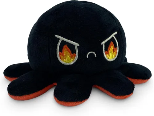Miniatura 12 de TeeTurtle - El Peluche de Pulpo Reversible Original - Azul Claro + Azul Oscuro - Lindos Animales de Peluche Sensoriales Fidget Que Muestran Tu