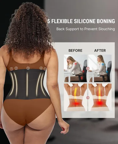 Miniatura 4 de FeelinGirl Cinturón de entrenamiento de cintura, reductor de cintura, cinturón de abdominales, control de abdomen, moldeador de cuerpo con triple