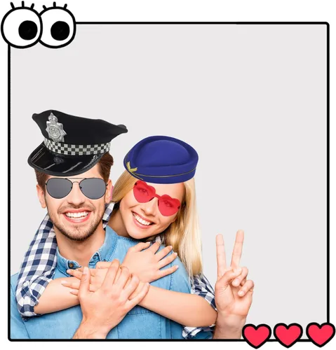 Miniatura 3 de Juego de 21 piezas de accesorios divertidos para cabina de fotos para adultos, varios disfraces, sombreros, gafas de sol divertidas, kits de cabina