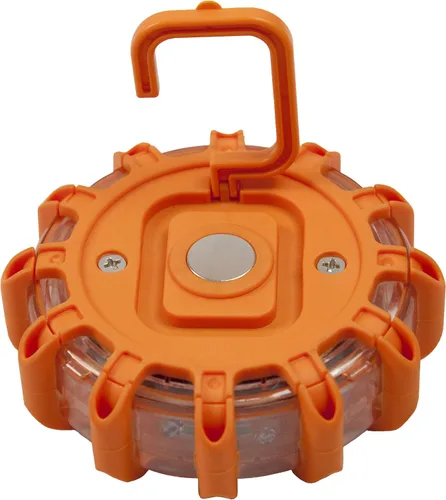 Miniatura 10 de WAGAN Fred Disco de luces LED parpadeantes para emergencia en carretera, paquete de de 3, Rojo