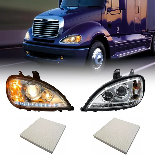 Miniatura 18 de Torque Faro delantero de repuesto para lado del conductor izquierdo para camiones semi Freightliner Columbia 1996-2017, aprobado por DOT SAE, faro