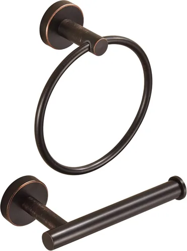 Soporte para toallas de papel higiénico de bronce, soporte de rollo de papel higiénico aceitado, juego de accesorios de baño de acero inoxidable