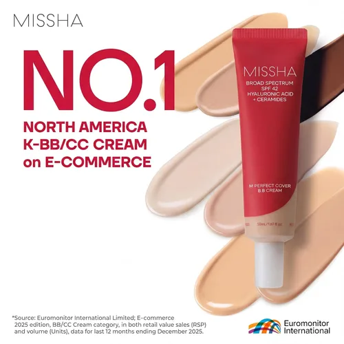 Miniatura 2 de MISSHA - Crema BB M de cobertura perfecta #21, SPF 42 PA+++, maquillaje multifuncional de alta cobertura para ayudar a infundir humedad para una