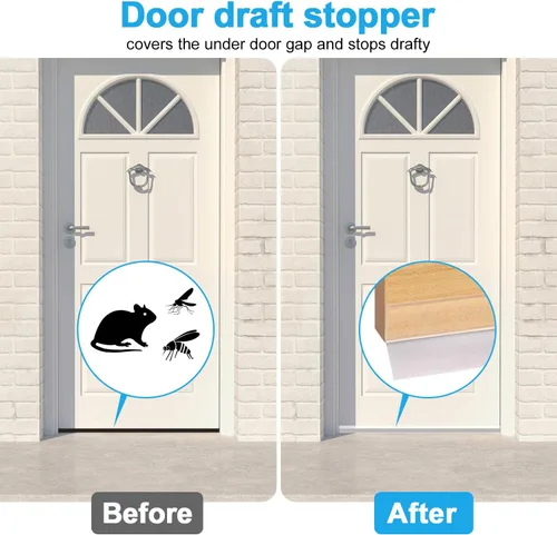 Miniatura 6 de Tira de sellado de puerta, cinta de sellado de goma para adhesivo de tapón de corriente, adecuada para ventanas y puertas