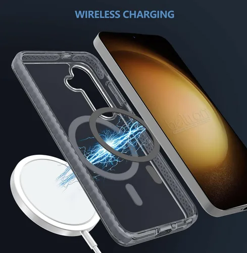 Miniatura 6 de BELTRON Funda para cinturón para Samsung Galaxy S25 Ultra, funda protectora delgada transparente y funda de clip giratorio para cinturón, compatible