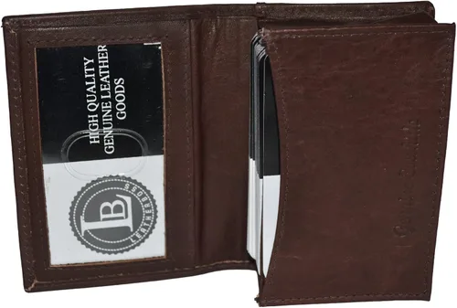Miniatura 7 de LeatherBoss Cartera pequeña para tarjetas de crédito con bolsillo expandible