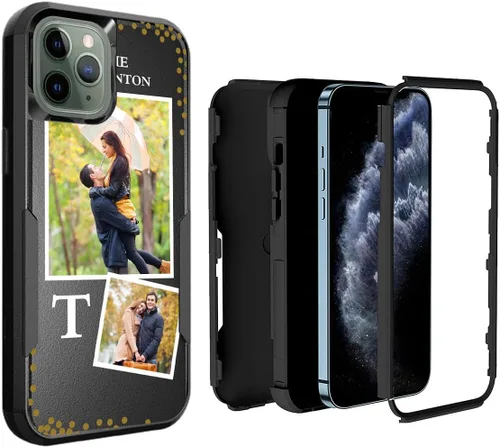 Miniatura 15 de Funda de fotos personalizada para iPhone 11 Apple Phone Plaid Collage - Imagen personalizada para hacer fotos en 3 híbridos gruesos resistentes