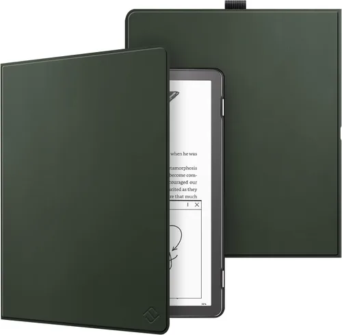 Fintie Slimshell - Funda para Kindle Scribe de 10.2 pulgadas (versión 2024/2022) – Funda delgada y ligera de piel sintética de alta calidad, apagado