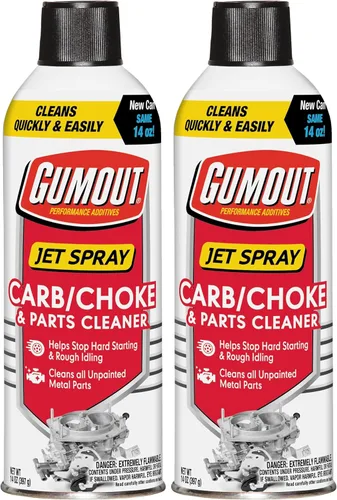 Miniatura 8 de Gumout 800002231 Aerosol Limpiador de Carburador/Estrangulador, Limpiador de Válvula de Admisión del Carburador, Limpia Goma, Barniz y Suciedad
