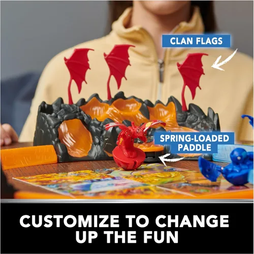 Miniatura 5 de Set de Entrenamiento Bakugan con Titanium Dragonoid, Temática del Clan Dragón, Figura de Acción Personalizable, Tarjetas Comerciales y Set de Juego