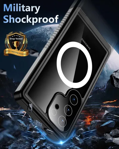 Miniatura 4 de Oneagle Funda impermeable para Samsung Galaxy S25 Ultra [compatible con MagSafe], [protector de pantalla integrado y protector de lente]