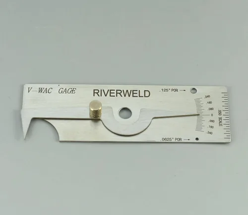 Miniatura 3 de RIVERWELD V-WAC Calibre de soldadura única Medidor de profundidad de hoyo Calibre de soldadura de inspección Calibradores de rosca Medidores