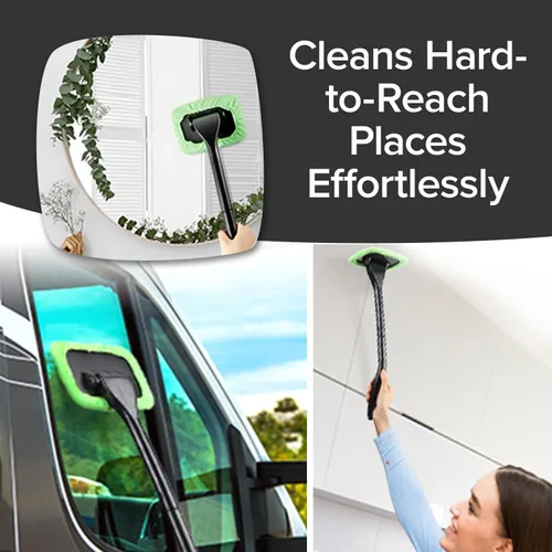 Miniatura 5 de Windshield Wizard Herramienta de limpieza, AS-SEEN-ON-TV, limpia parabrisas sin alcanzar, dispositivo de limpieza de ventanas de microfibra con capó