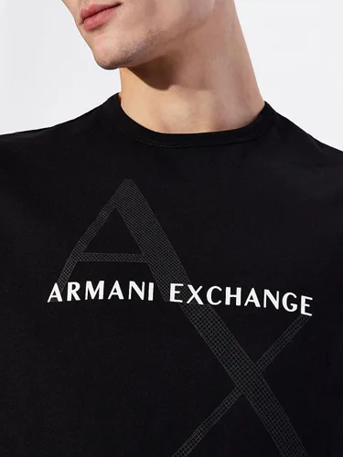 Miniatura 3 de AX ARMANI EXCHANGE Camiseta con logotipo de cuello redondo para hombre