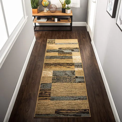 Miniatura 15 de BNM Indoor Small Area Rug, Jute Backing, Modern Geometric, Perfect for Living Room, Dining Room, Bedroom, Hardwood Floors, Office, Dorm, Entryway