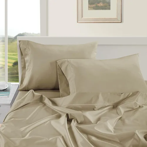 Miniatura 6 de LANE LINEN Juego de 2 almohadas tamaño Queen, suaves 100% algodón egipcio, frescas y lisas de 1000 hilos, fundas de almohada - Azul Estate
