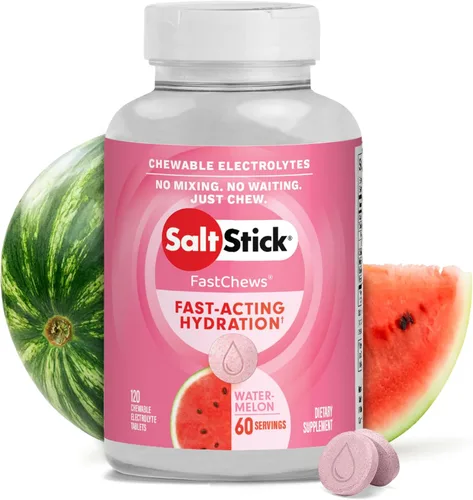 Miniatura 12 de SaltStick FastChews Electrólitos 60 tabletas de electrolitos masticables Tabletas de sal para corredores y nutrición deportiva de resistencia