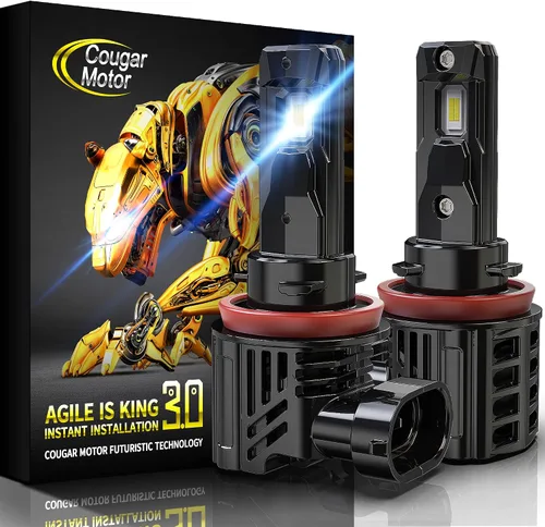 Miniatura 13 de Cougar Motor Bombillas antiniebla H4, sin polaridad con ventilador de refrigeración ATV/UTV H4, lámparas antiniebla auxiliares, Plug-N-Play, paquete