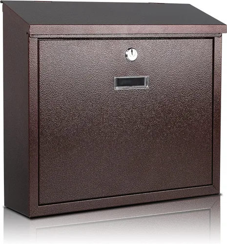 Miniatura 11 de Buzón de correo xydled con cerradura de llave, buzón de correo con cerradura montado en la pared, buzón de correo de seguridad con cerradura
