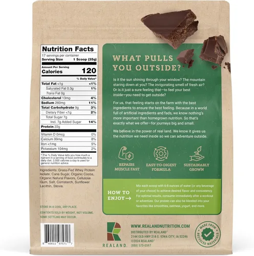 Miniatura 8 de Aislado de proteína de suero – Proteína en polvo alimentada con pasto para la recuperación – 0.78 oz de proteína – 17 porciones
