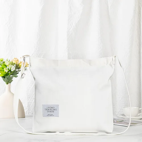 Miniatura 174 de Covelin - Bolsa de hombro informal de lona para mujer, estilo bohemio y retro, bolsa de mano, bolso cruzado, tamaño grande