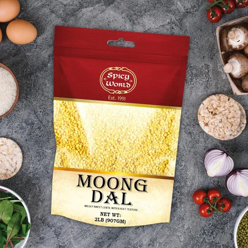 Miniatura 6 de Moong Dal 2 libras (frijoles secos divididos) ~ Lentillas doradas indias ~ 100% natural y puro – por Spicy World