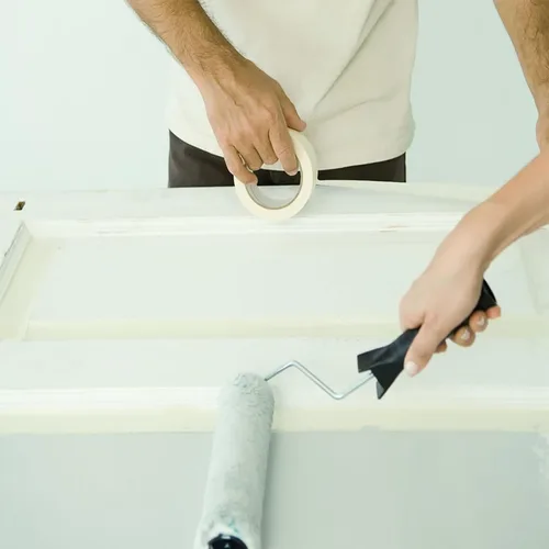 Miniatura 6 de Lazybug studio Cinta adhesiva de 1 pulgada, paquete de 12 unidades, cinta adhesiva de pintura a granel para uso general, 1 pulgada x 55 yardas x 12