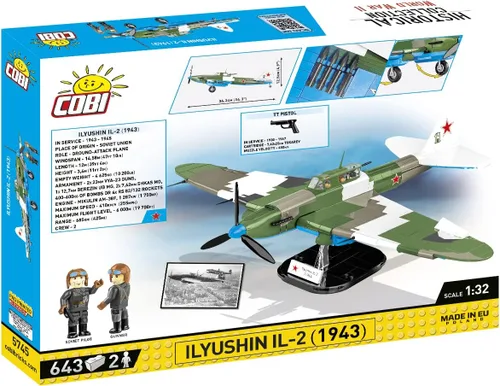 Miniatura 3 de COBI Colección Histórica Segunda Guerra Mundial IL-2 (1943) Avión