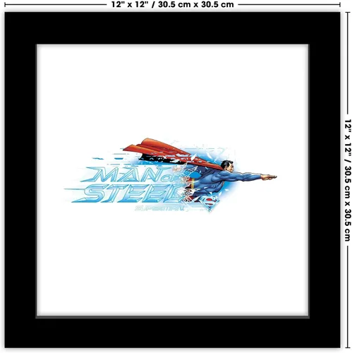 Miniatura 6 de Trends International Gallery Pops DC Comics Superman - Póster gráfico de pared de hombre de acero, 12 x 12 pulgadas, versión enmarcada en negro