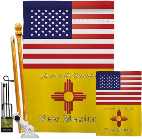 Kit de banderas de casa de jardín de Estados Unidos de América, área especial de Estados Unidos, pequeño, decorativo, para jardín, hecho en Estados