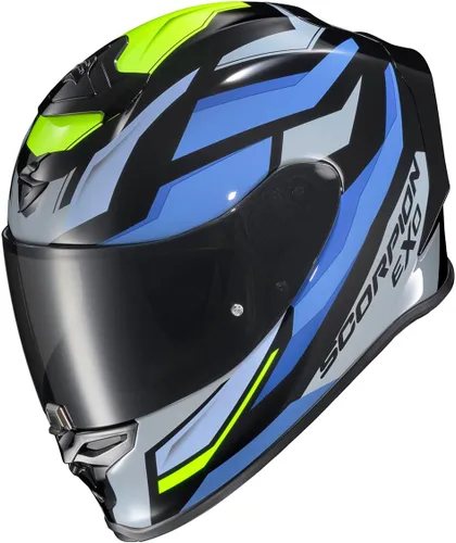 Miniatura 2 de ScorpionEXO R1 Air - Casco de motocicleta de cara completa con escudo Pinlock y bolsillos para altavoces listos para Bluetooth DOT ECE Raven Raven