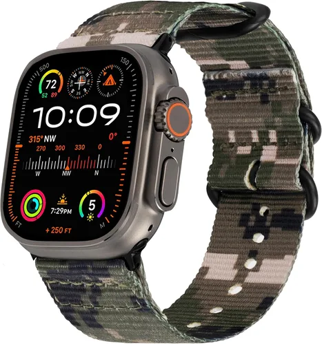Miniatura 18 de Carterjett - Correa para Apple Watch 1.732 pulgadas, 1.654 pulgadas, 1.575 pulgadas, 1.496 pulgadas, nailon NATO, correas iWatch, mujeres y hombres