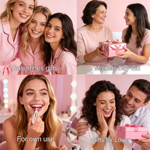 Miniatura 6 de Paquete de 6 lápices labiales de gelatina de flores de cristal, bálsamo labial nutritivo de larga duración, hidratante mágico que cambia