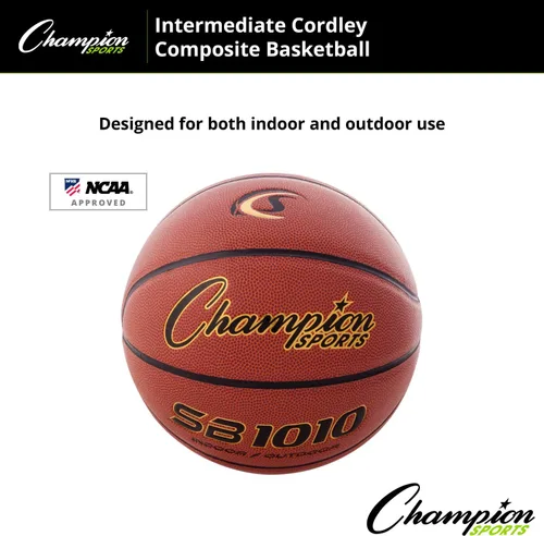 Miniatura 5 de Champion Sports Composite Basketball – Indoor/Outdoor Play – Official, Intermediate & Junior Sizes – Durable Grip & Air Retention