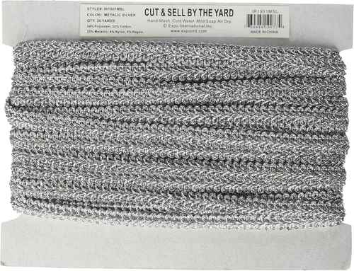 Miniatura 4 de Trims by The Yard Alice - Borde trenzado tejido clásico, ribete versátil de 1/2 pulgada para coser, ribete decorativo lavable para disfraces, Natural