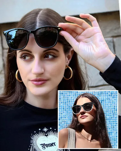 Miniatura 29 de FIMILU Paquete de 2 lentes de sol polarizados para mujer, lentes de protección UV400, montura grande, lentes de moda, elegantes